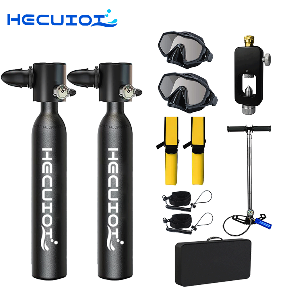 Snorkel Set - HECUIOI Mini zbiornik do nurkowania sprzęt